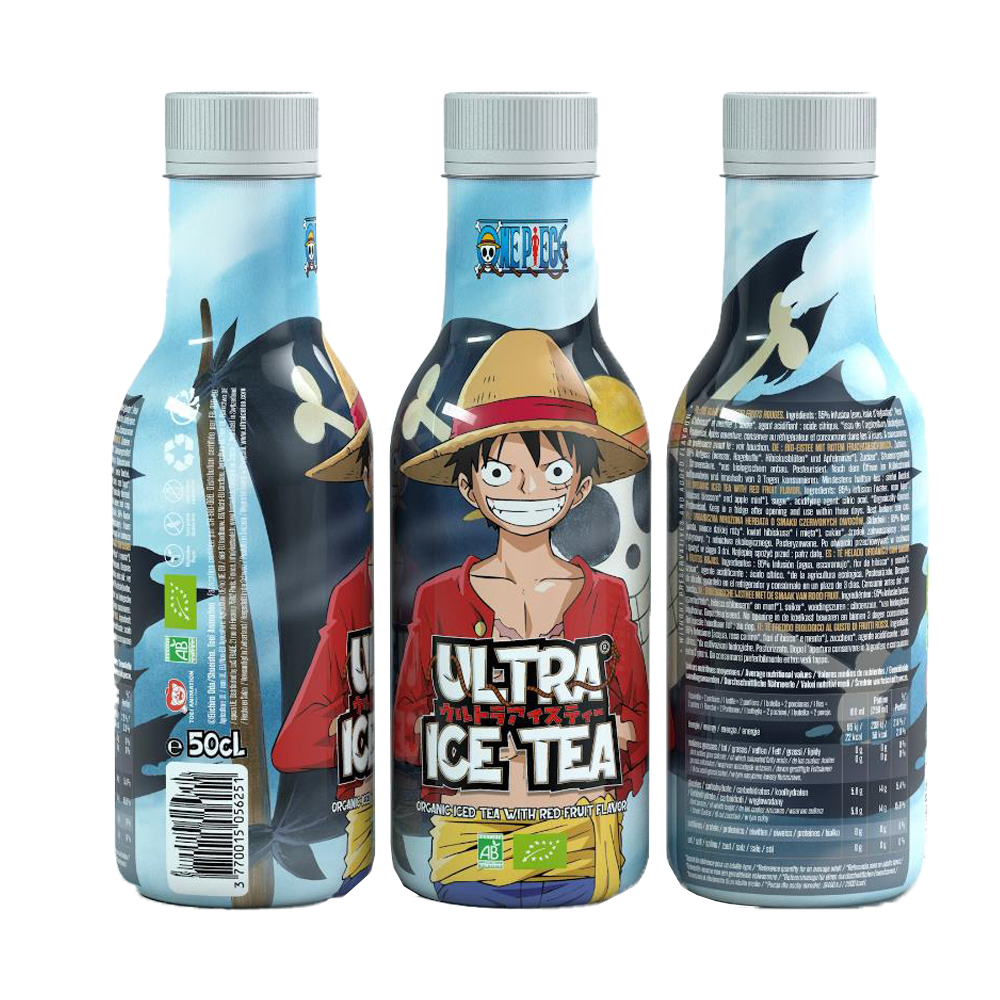 One Piece Luffy Ultra Ice Tea Red Fruits 500ml E Snacks