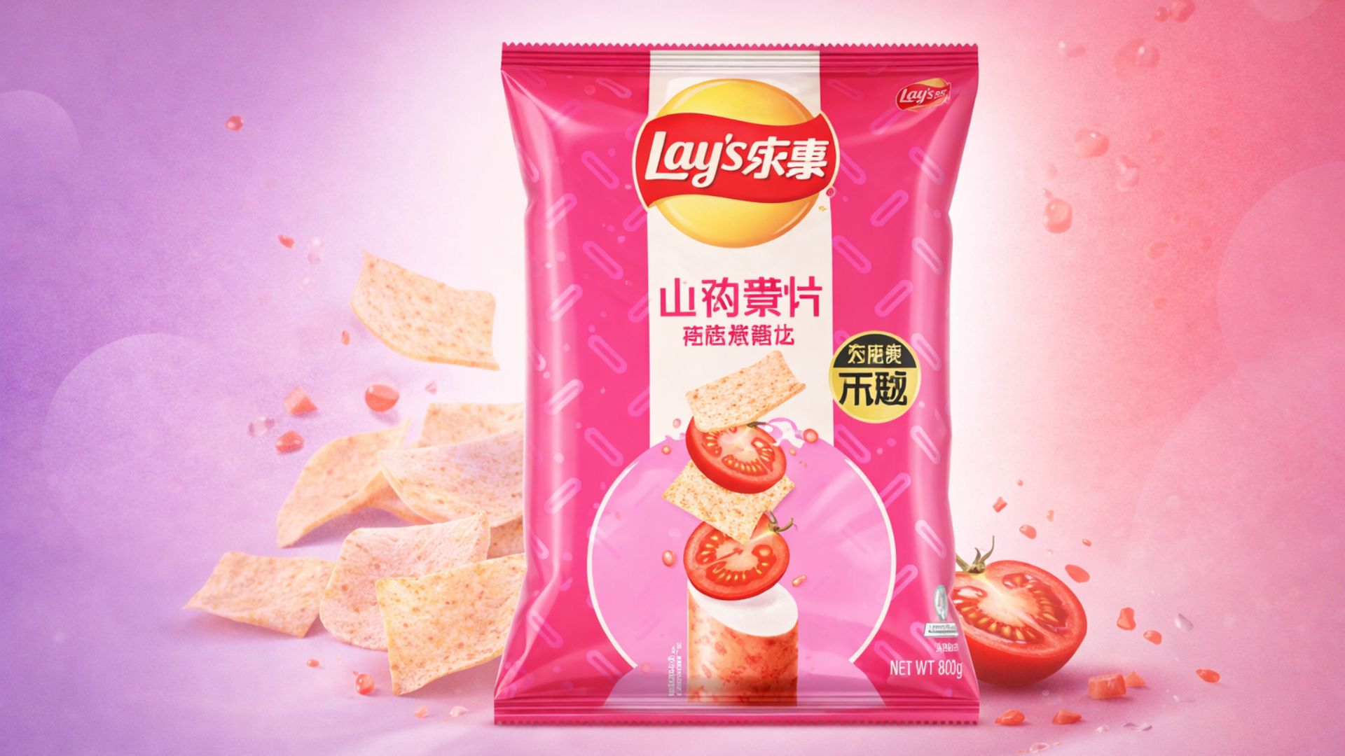 Lay’s Taro Yam Crisps Tomato Flavor 80g