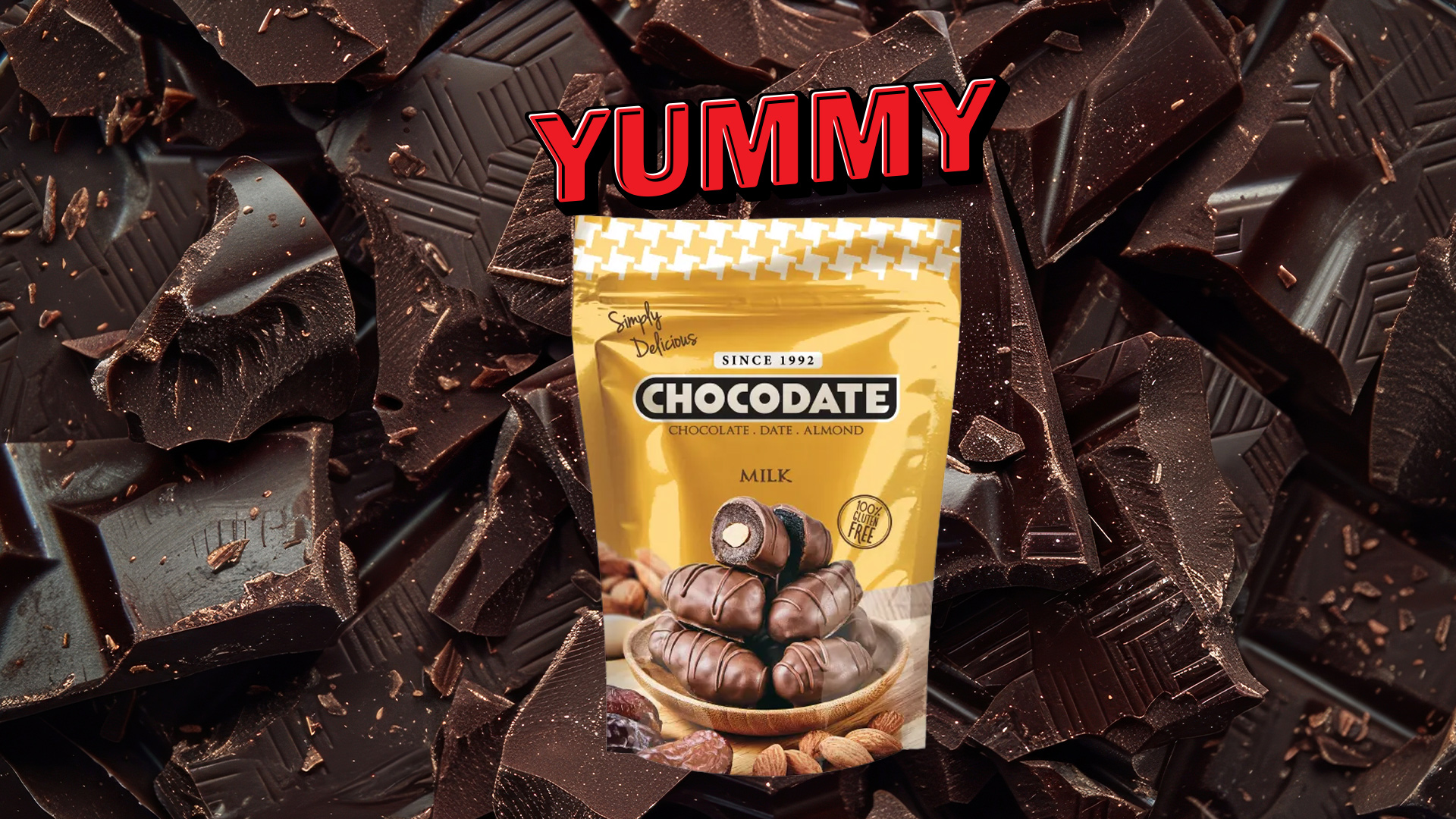 Chocodate Exclusive Real Milk Chocolate Pouch 90g