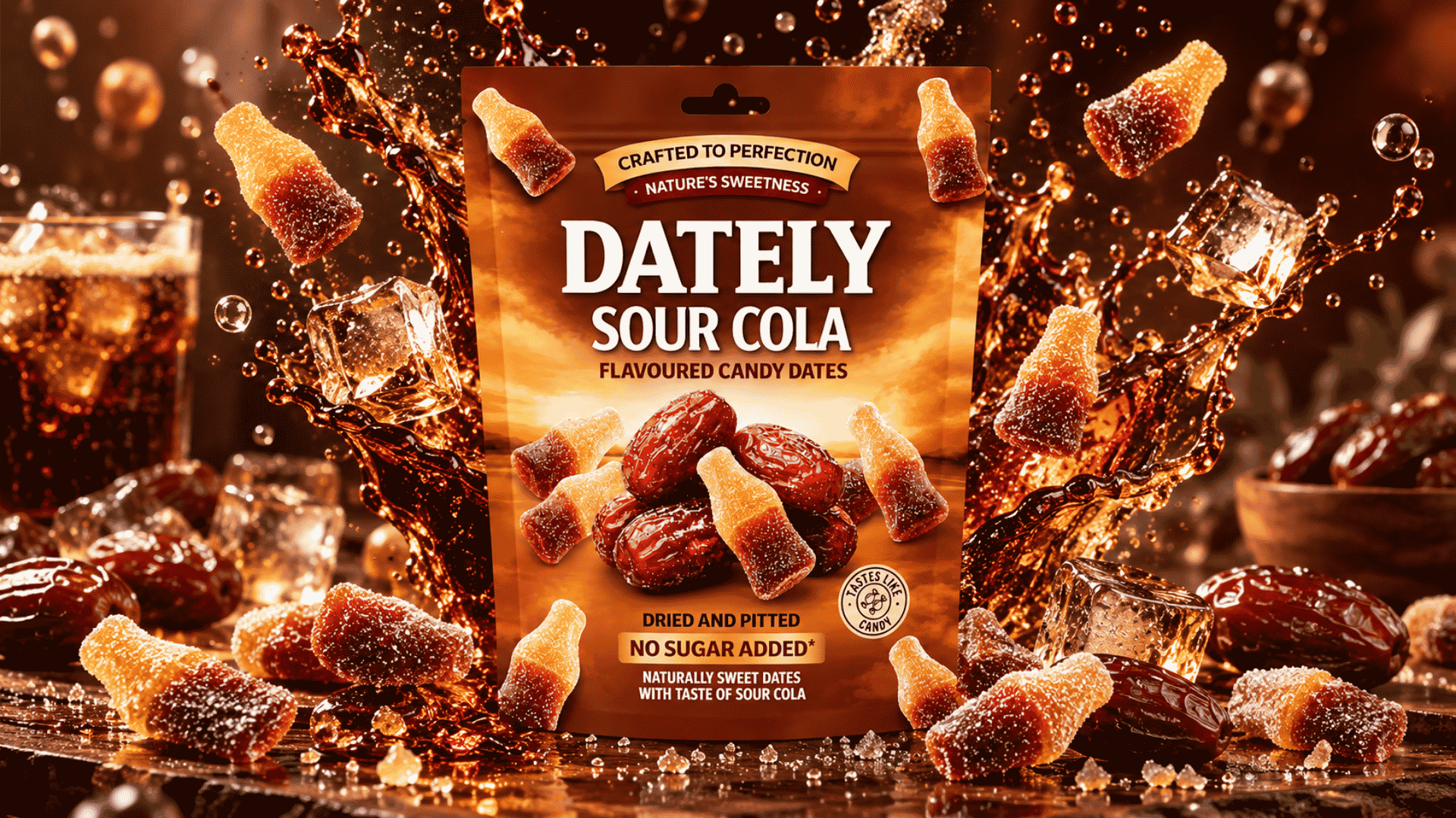 Dately Sour Cola Flavoured Candy Dates 100g 