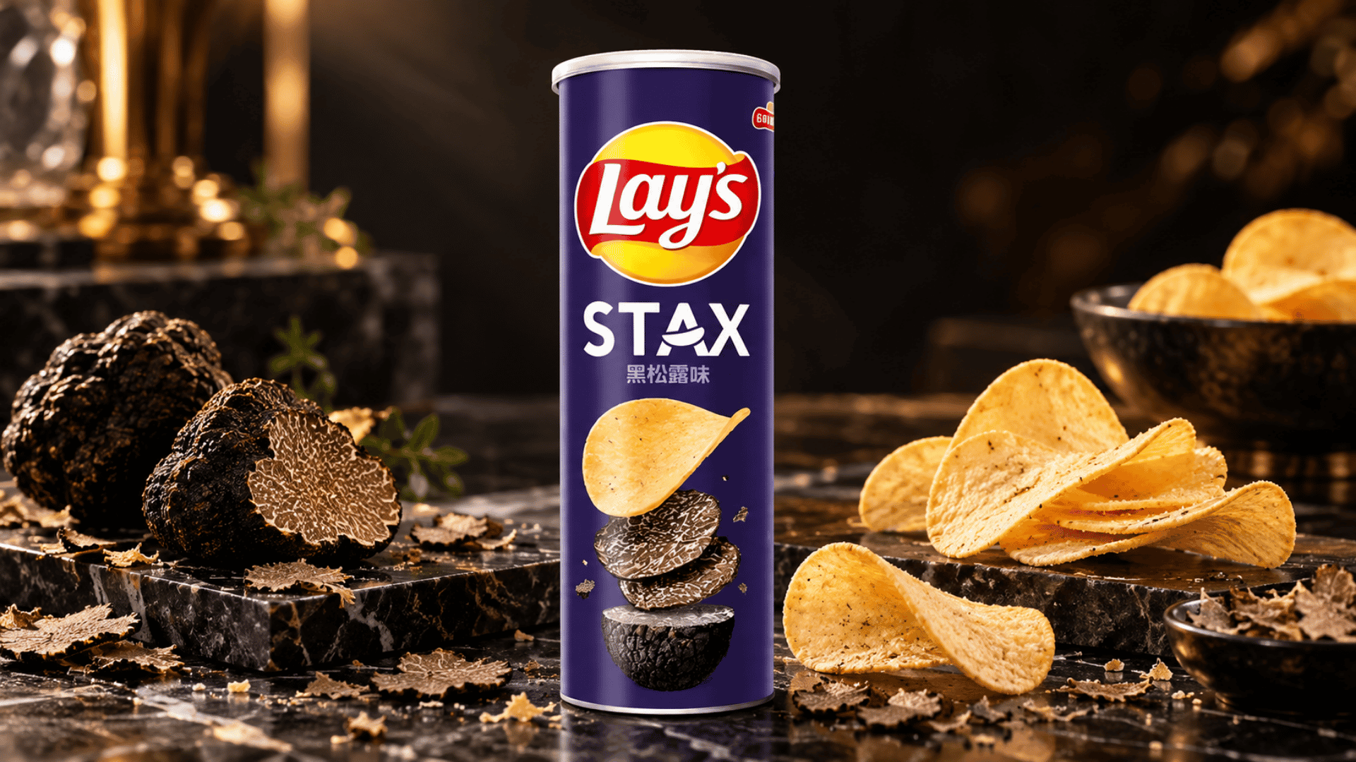 Lay’s Stax Black Truffle Flavor 90g
