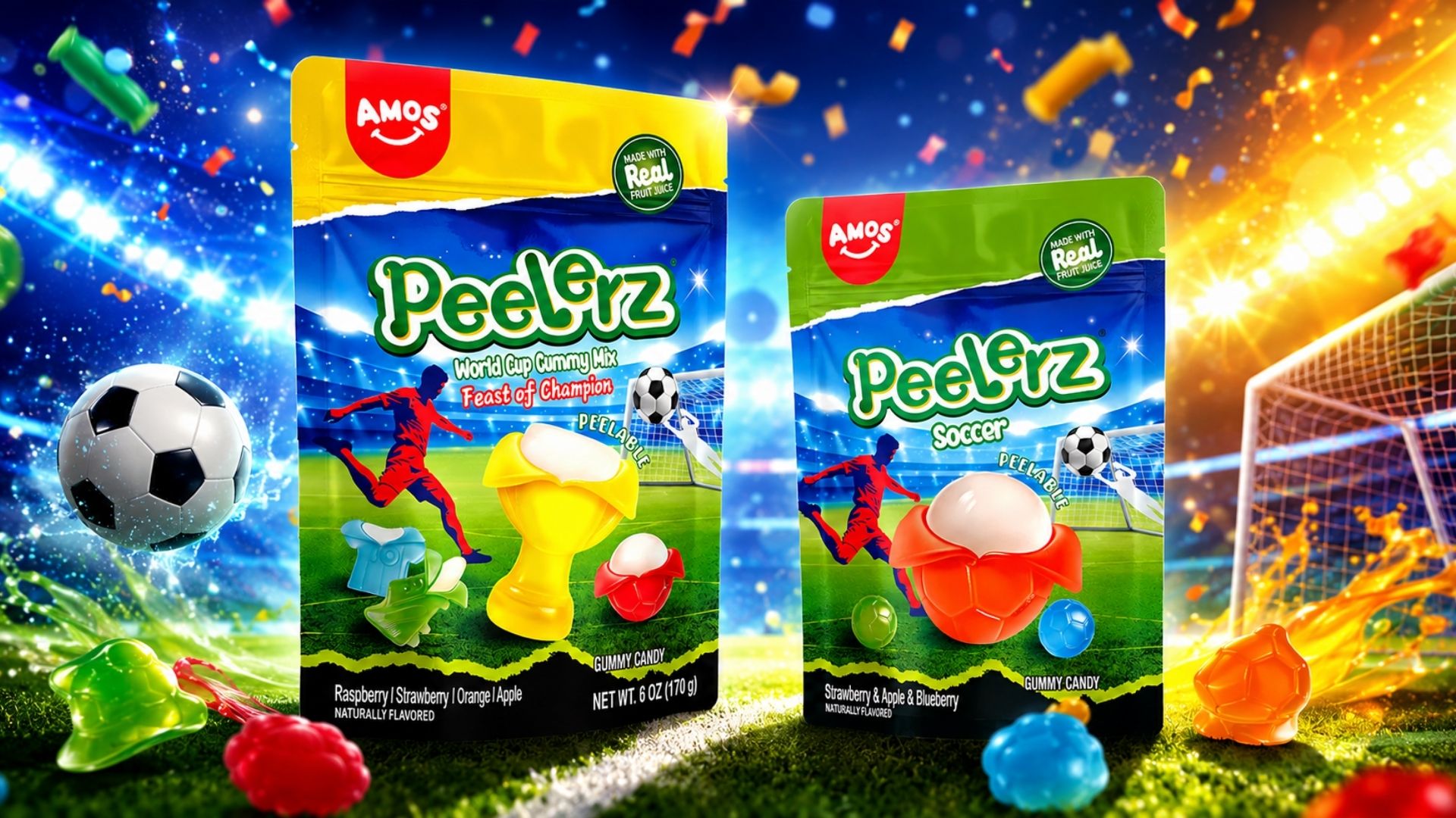 Amos Peelerz Soccer Gummy 65g