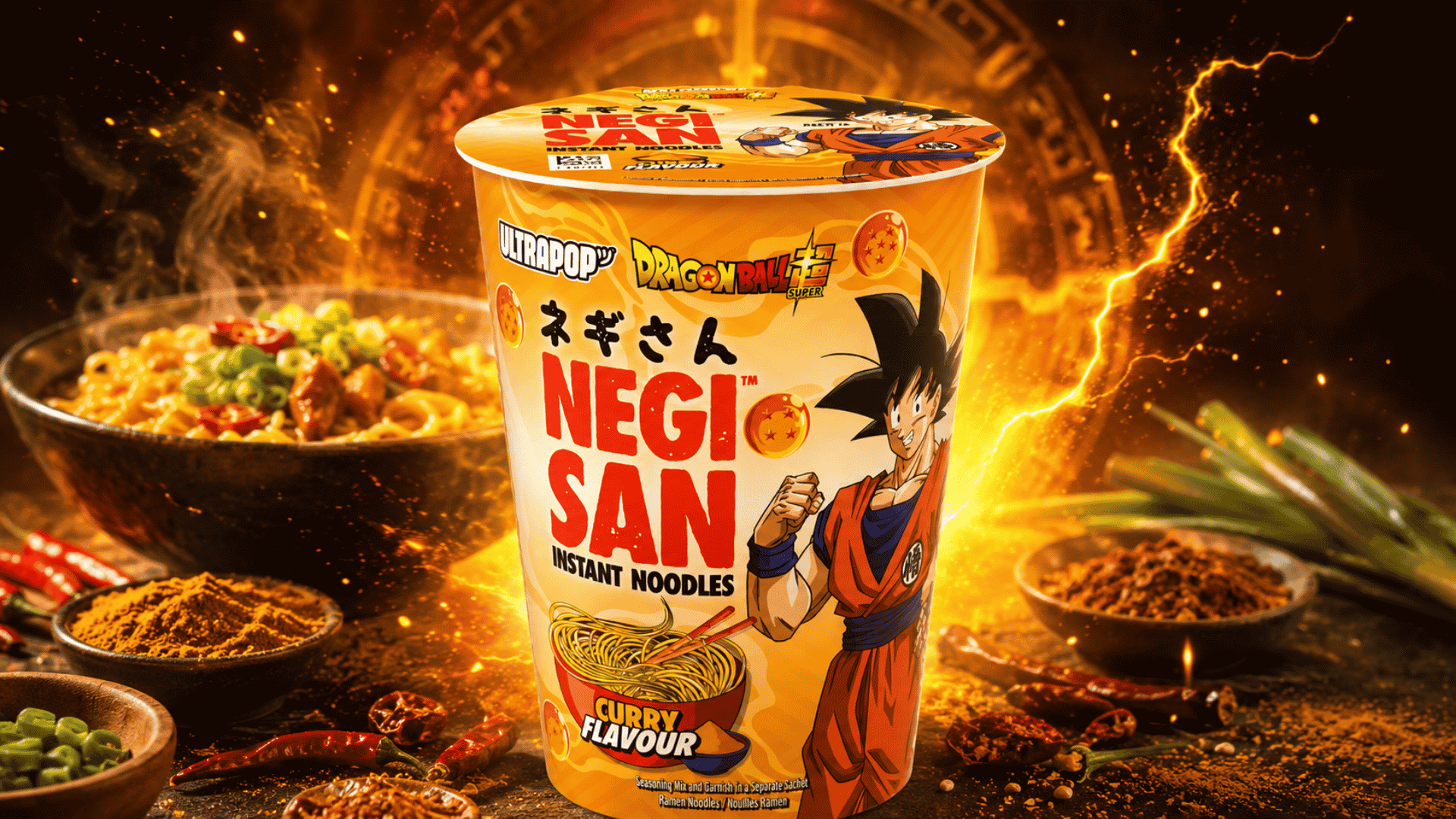 Negisan Cup Noodles Dragon Ball Curry Flavor 65g