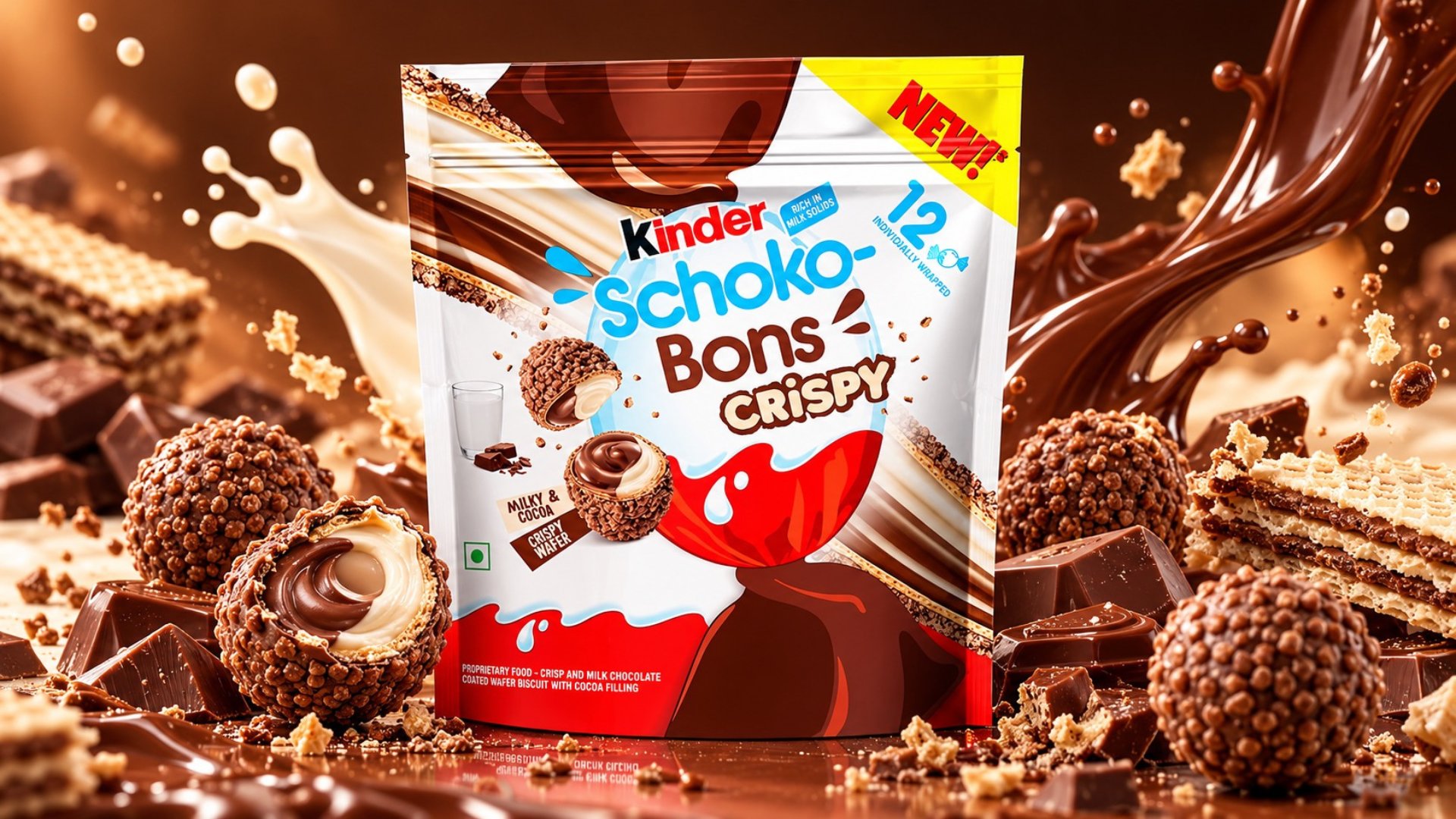 Kinder Schoko-Bons Crispy 67.2g India