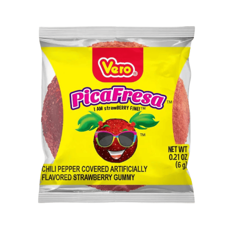 Vero Pica Fresa Strawberry Chili Chewy Candy 6g