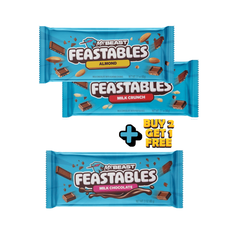 MrBeast Feastables 60g  2 + 1 FREE
