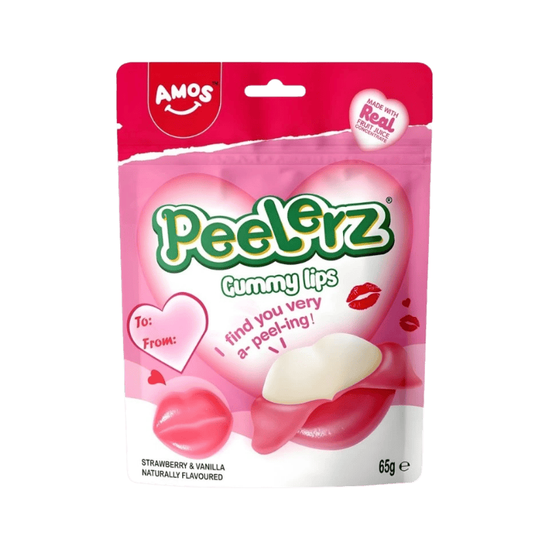 Amos Lips Shaped Peelable Gummy 65g