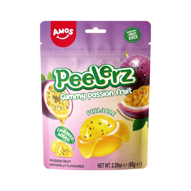 Amos Passion Fruit Peelable Gummy 65g
