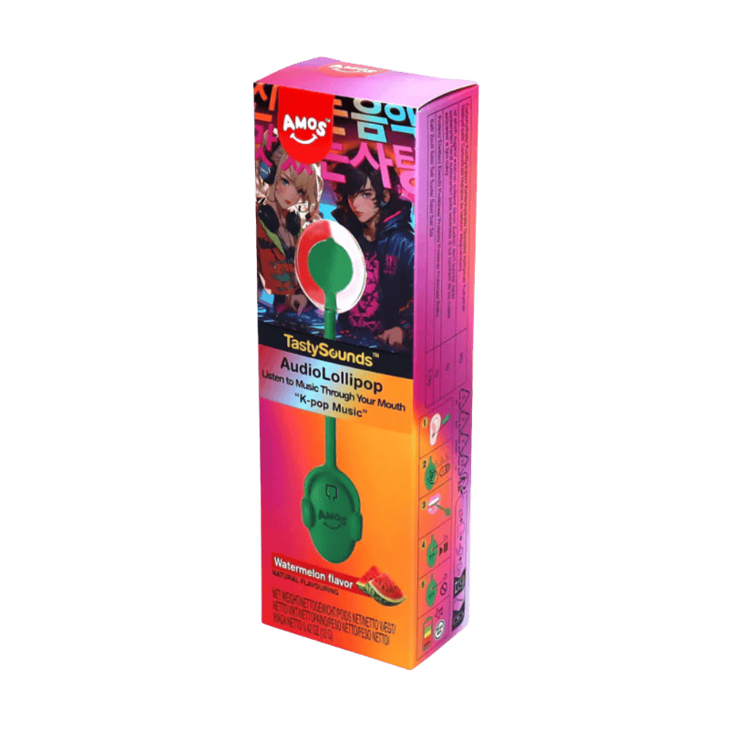 TastySounds Lollipop Watermelon Flavor with Music – K‑Pop 12g