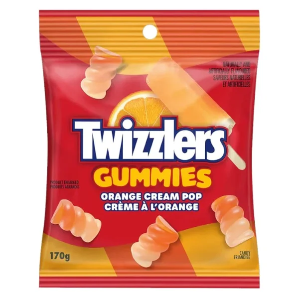Twizzlers Gummies Orange Cream Pop 170g