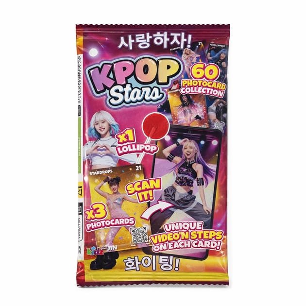 Kpop Stars Cards and Cherry Lollipop 5g KR