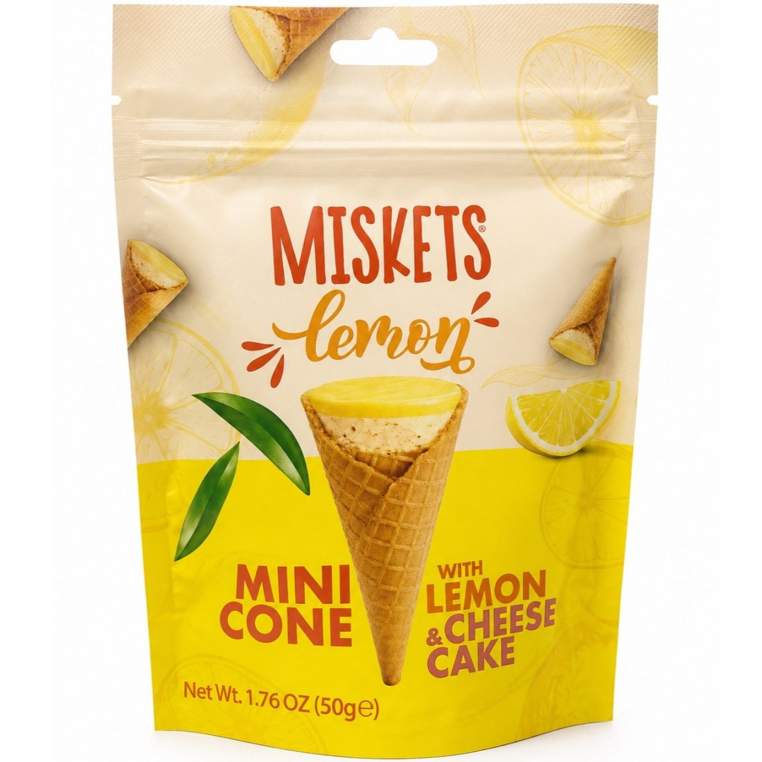 Miskets Mini Cone Lemon Cheesecake 50g