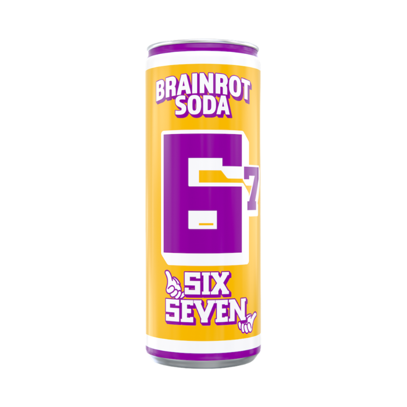 Brainrot Soda Six Seven Yellow 250ml