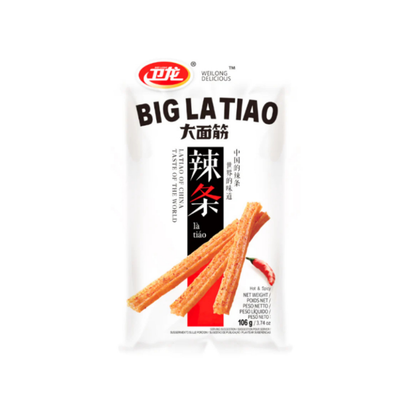 Weilong Hot & Spicy Stick Snack (Latiao) - Big La Tiao, 106g