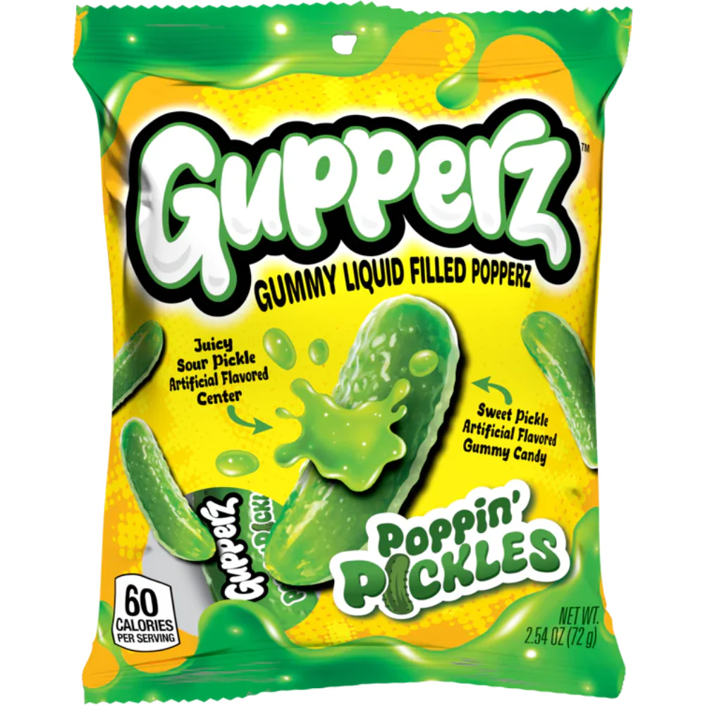 Gupperz® Poppin Pickles Liquid Filled Gummy 72g