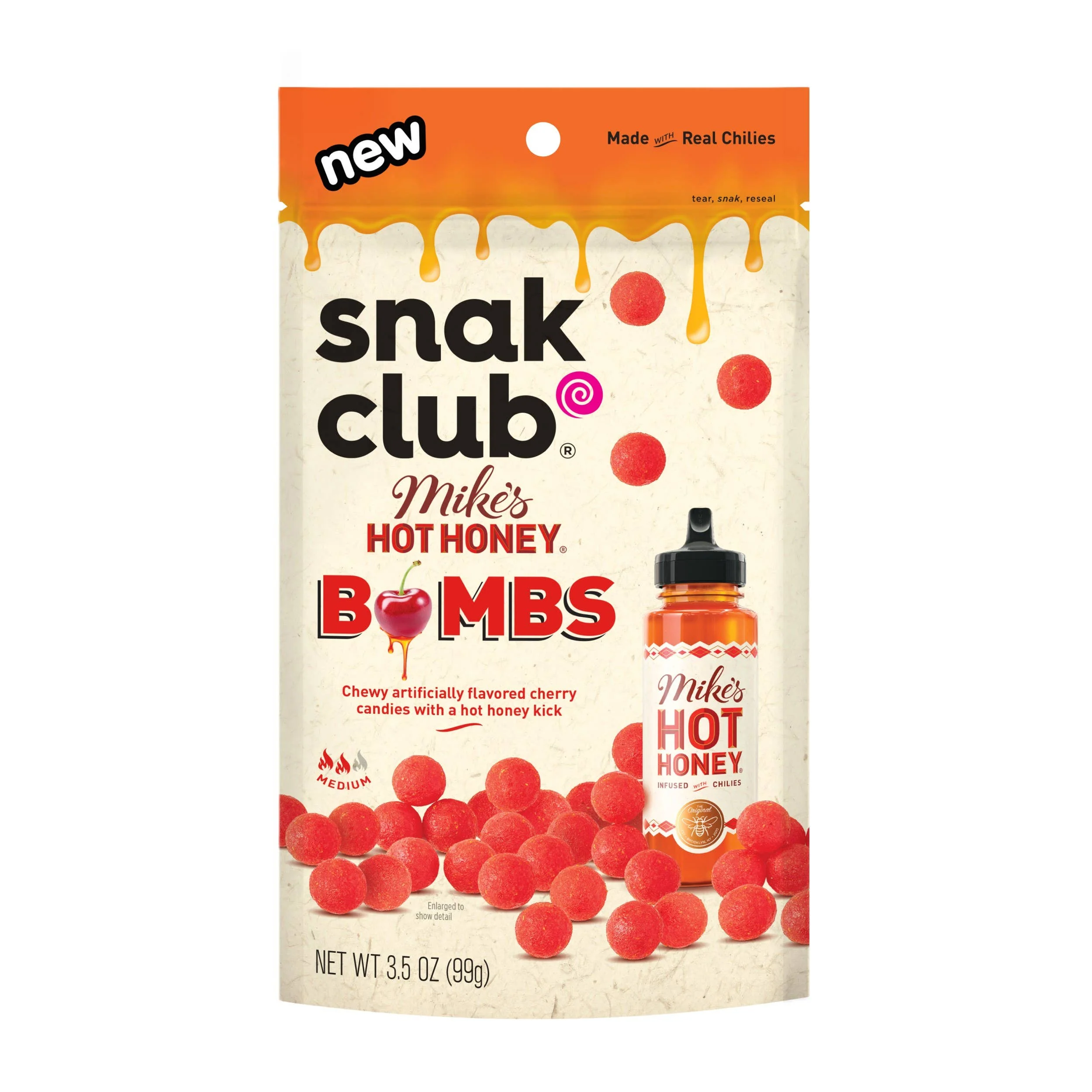 Snak Club Hot Honey Cherry Bombs 99g
