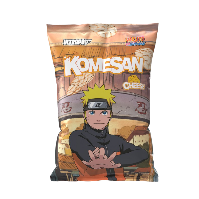 Komesan Naruto Rice Chips Cheese Flavor 60g