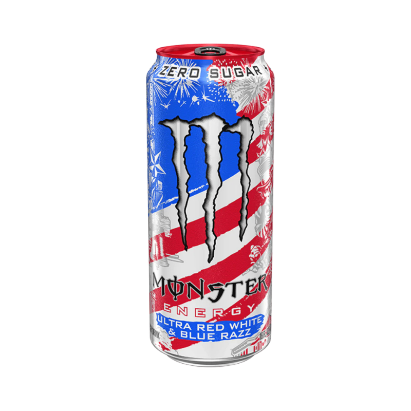 Monster Energy Ultra Red White & Blue Razz 473ml