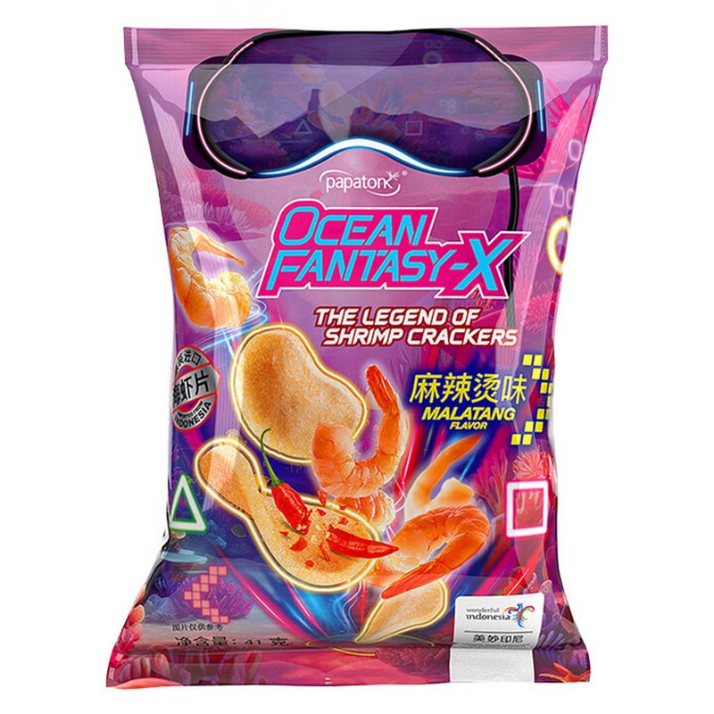 Ocean Fantasy-X Shrimp Crackers Malatang Spicy 41g