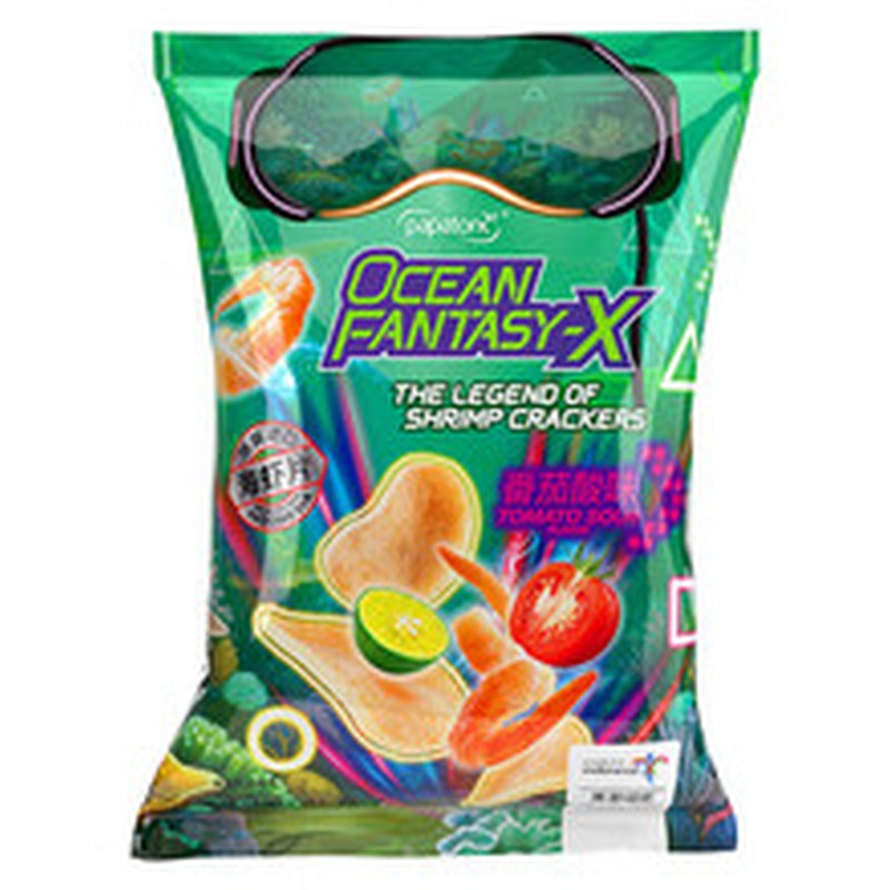 Ocean Fantasy-X Shrimp Crackers Tomato Sour Flavour 41g