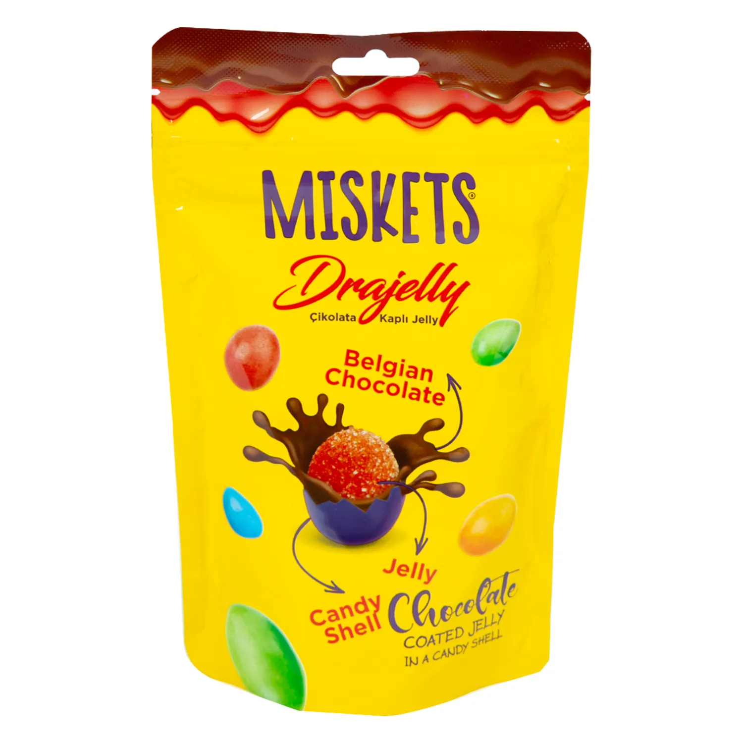 Miskets Chocolate Coated Jelly 120g