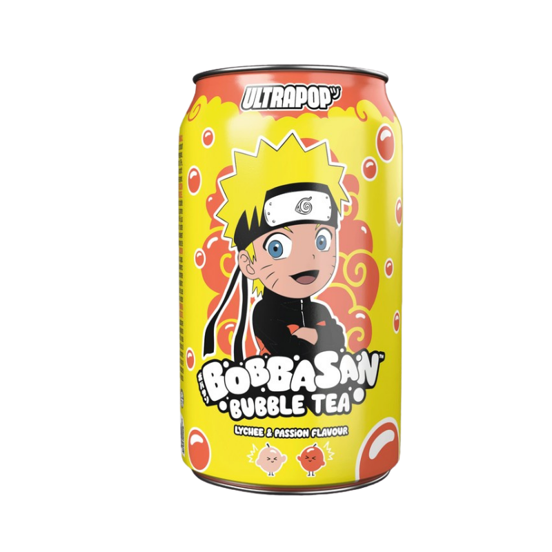 Bobbasan Naruto Bubble Tea Passion Fruit & Lychee Flavor 320ml