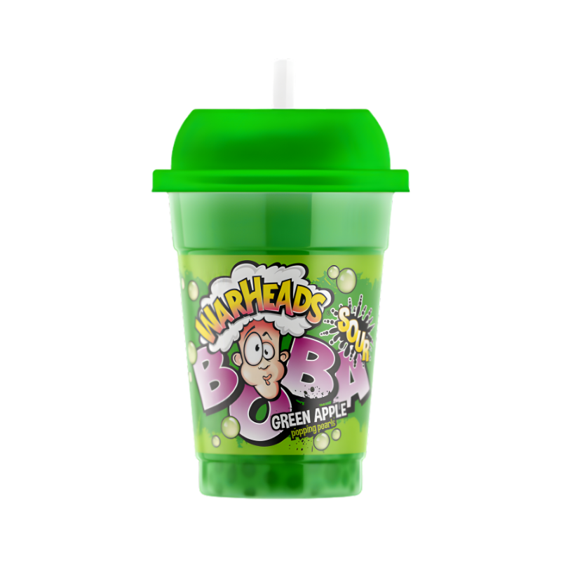 Warheads Boba Sour Green Apple 400ml