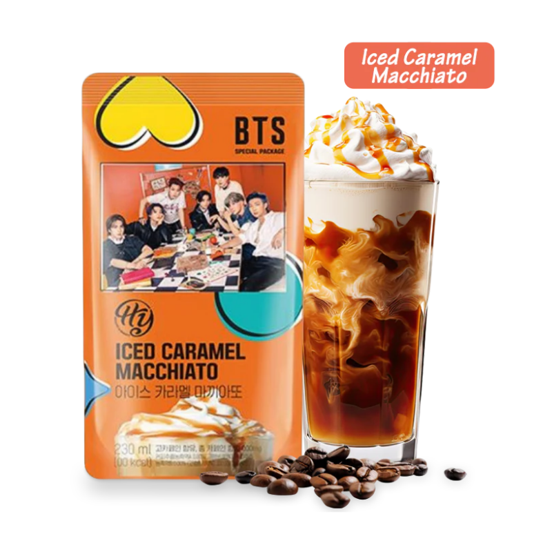 Hy Iced BTS Caramel Macchiato Drink 230ml Korean Edition