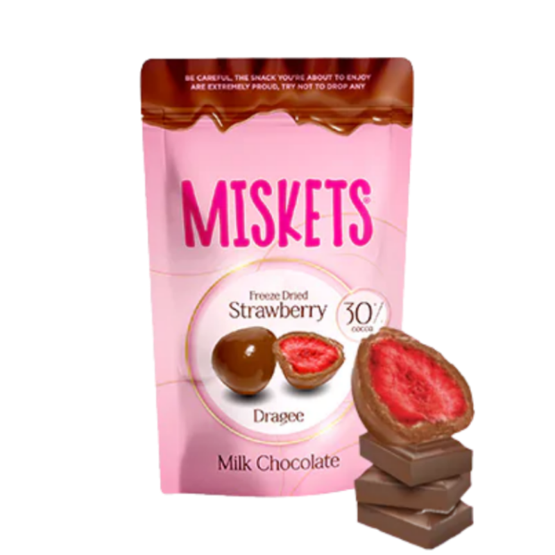 TR Miskets MilkChocolate Coated Strawberry 80g