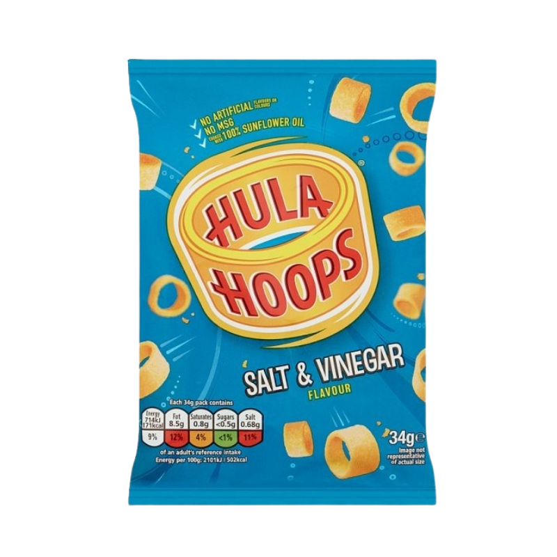 Hula Hoops Salt & Vinegar 34 g