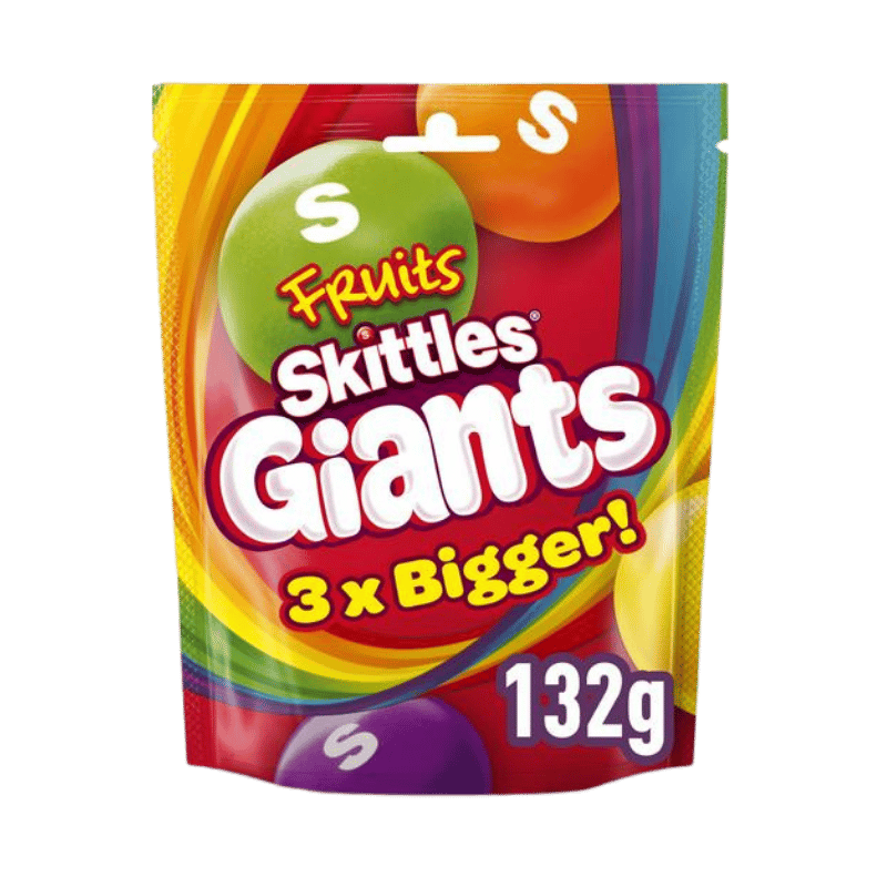 Skittles Giants Vegan Chewy Fruit 132 g
