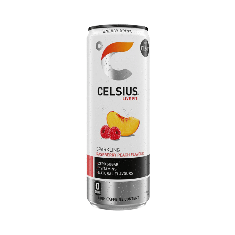 Celsius Raspberry & Peach 355 ml