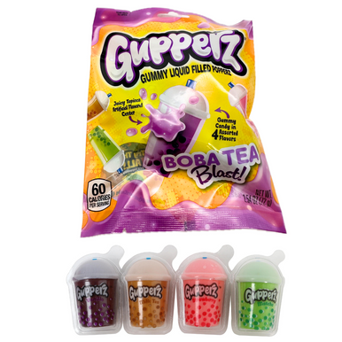 Gupperz® Boba Tea Blast Gummy Liquid Filled Candy  72g