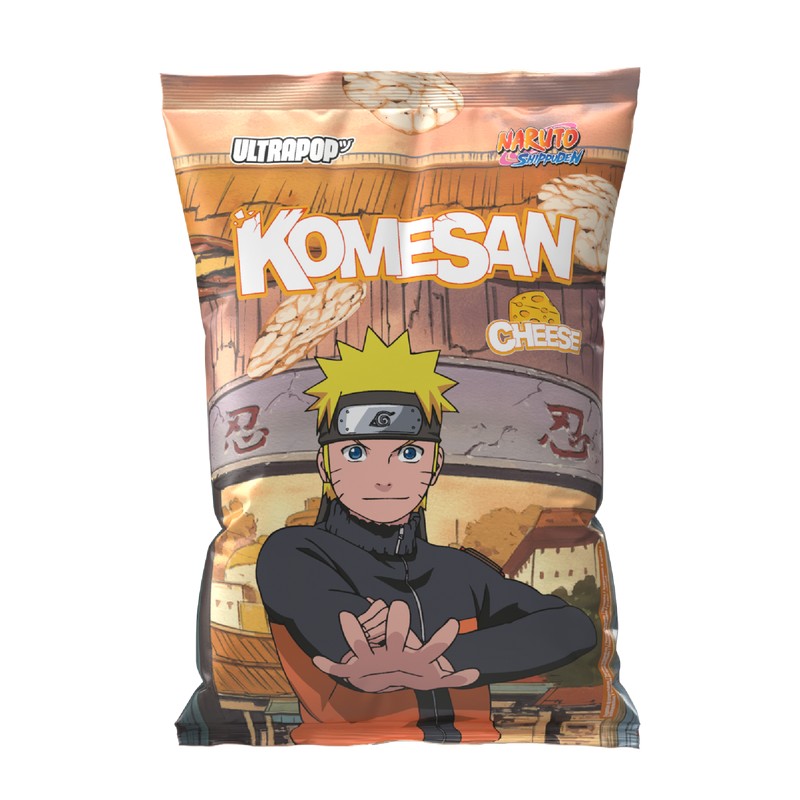 Komesan Naruto Rice Chips Cheese Flavor 60g