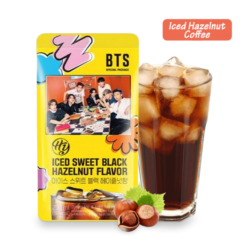 Hy Iced BTS Sweet Black Hazelnut Drink 230ml Korean Edition