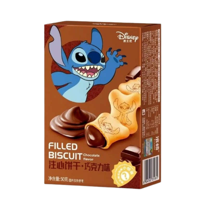 Binqi Disney Stitch Chocolate Filled Biscuit 50g