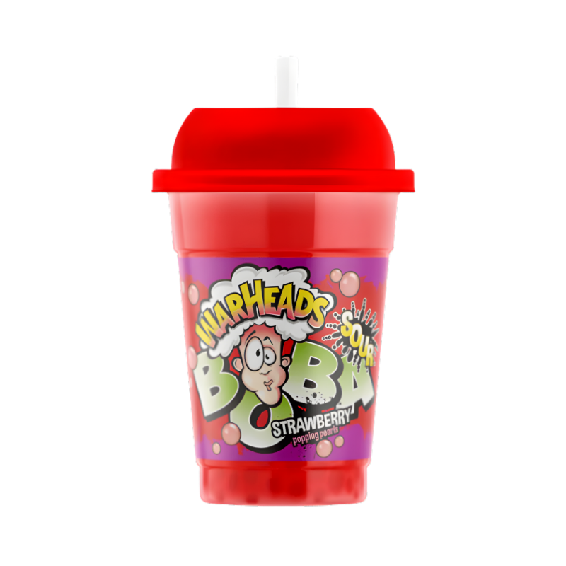 Warheads Boba Sour Strawberry 400ml