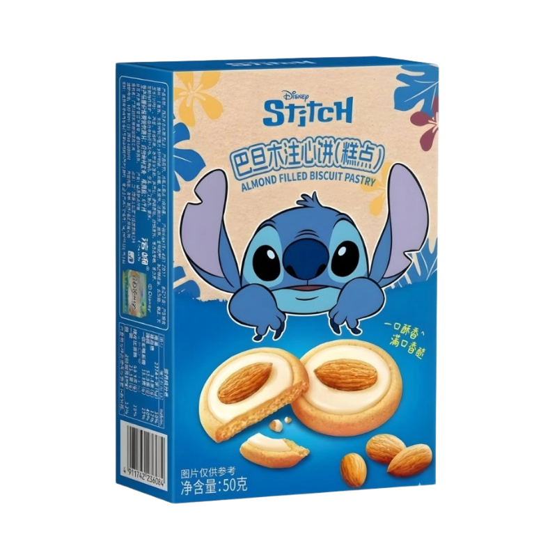 Binqi Disney Stitch Almond Filled Biscuit 50g