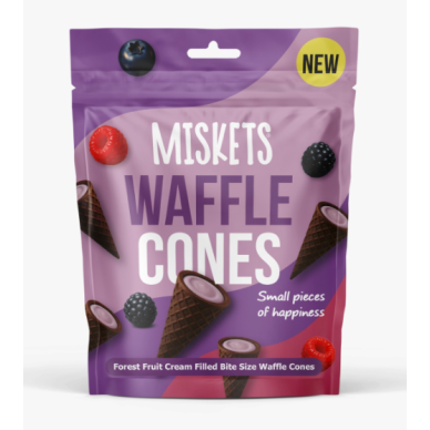 Miskets Waffle Cones Forest Fruits 50g