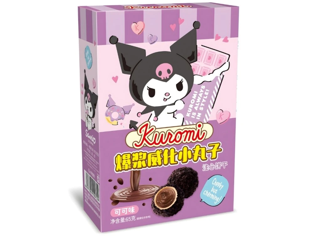 Qi Kuromi Chocolate Lava Crispy Rice Balls 65g CHN