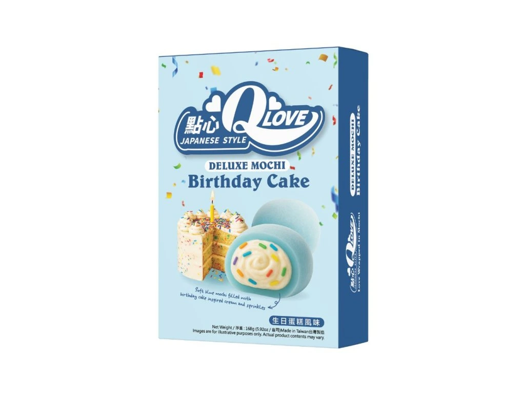QLove Birthday Cake Deluxe Mochi 168g