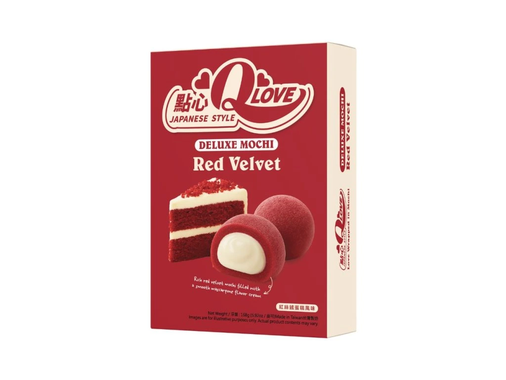 QLove Red Velvet Deluxe Mochi 168g