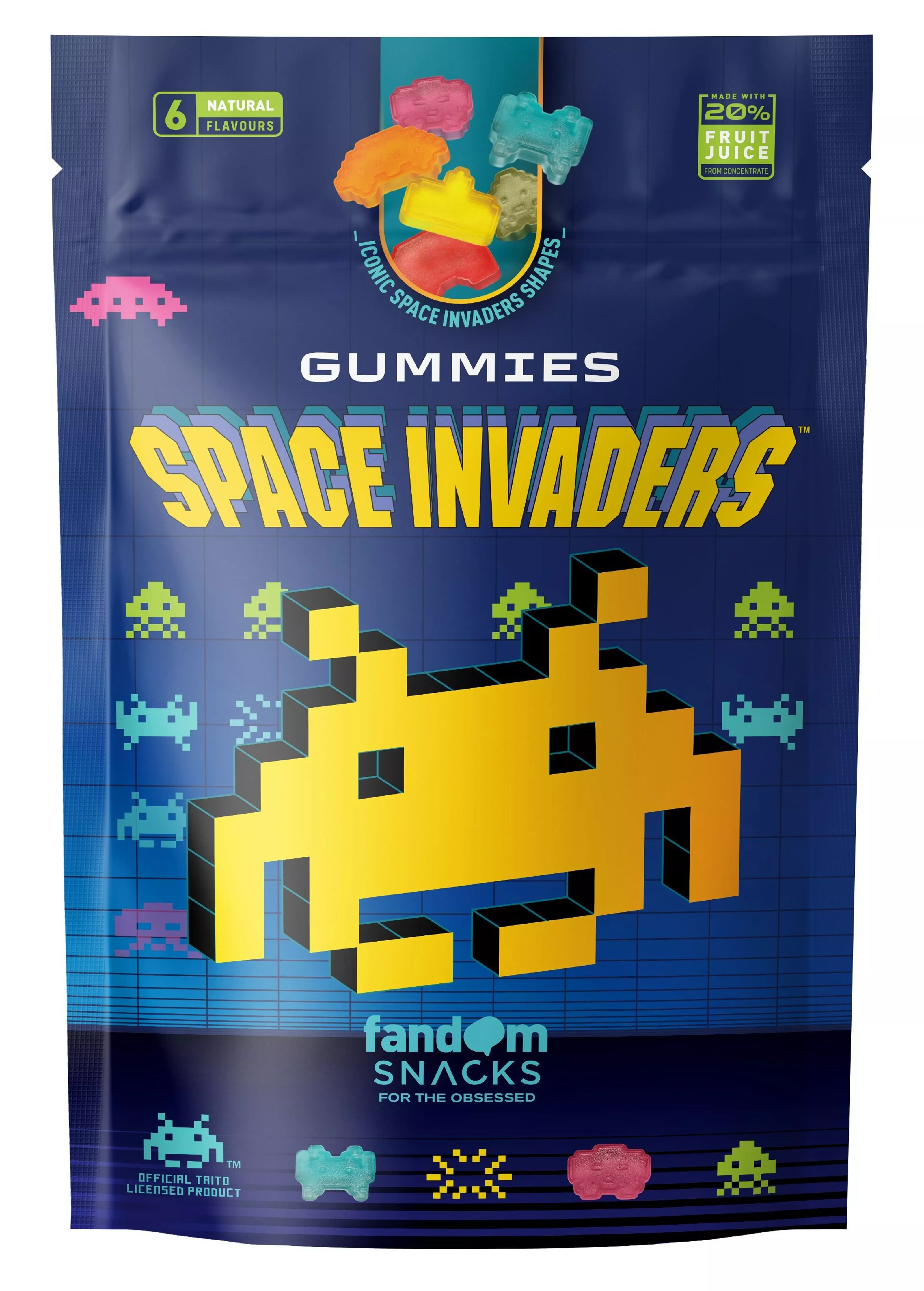 SPACE INVADERS Foam Gummies 125g