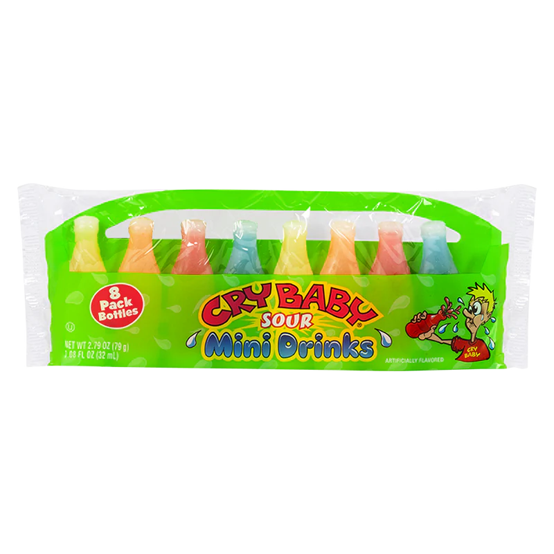Wax Candy Cry Baby Sour Mini Drinks 72gr