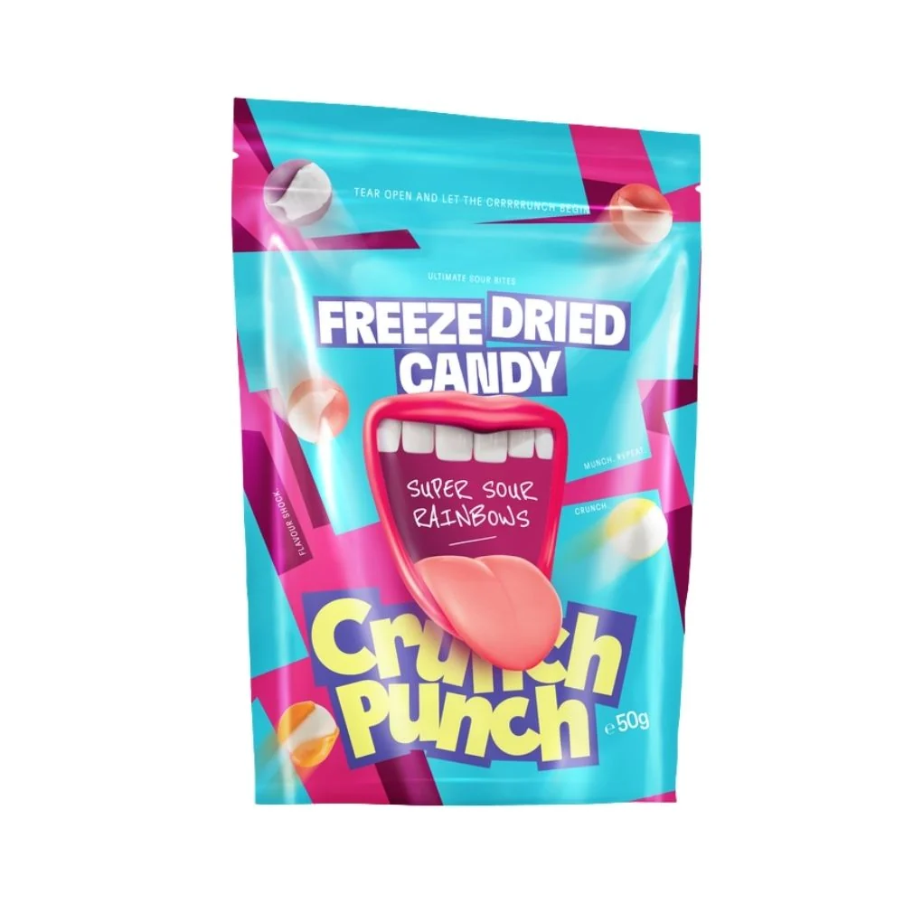 Crunch Punch Super Sour Rainbows 50g