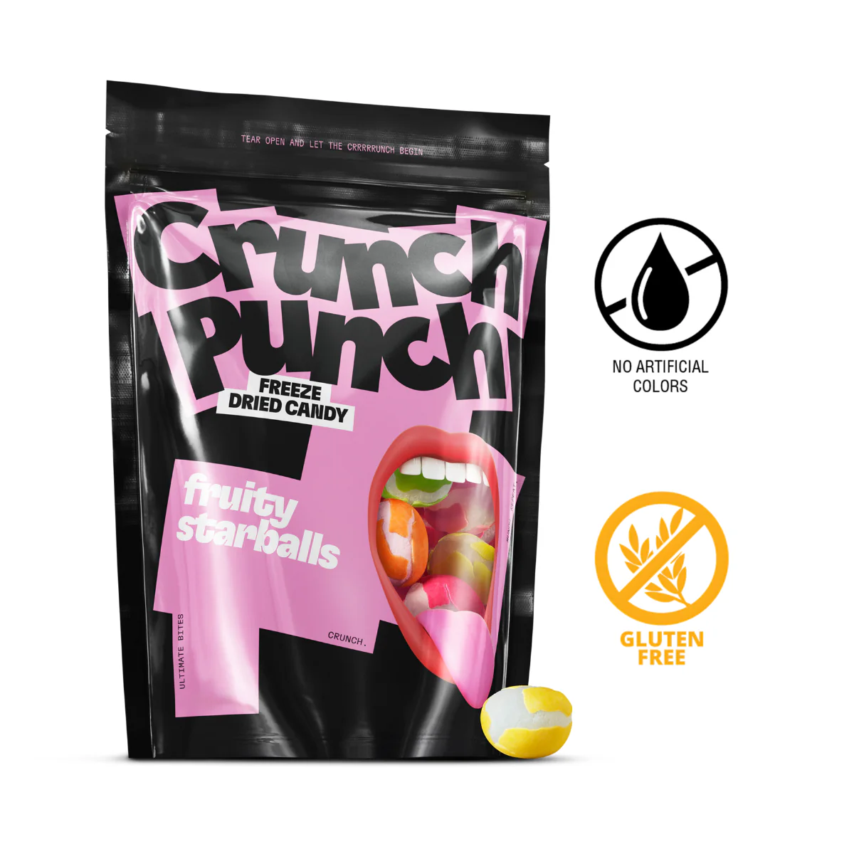 Crunch Punch Fruity Starballs 100gr