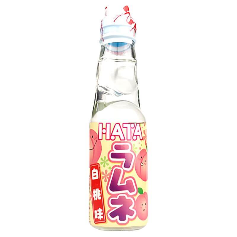 Hatakosen Ramune White Peach 200ml | E-Snacks