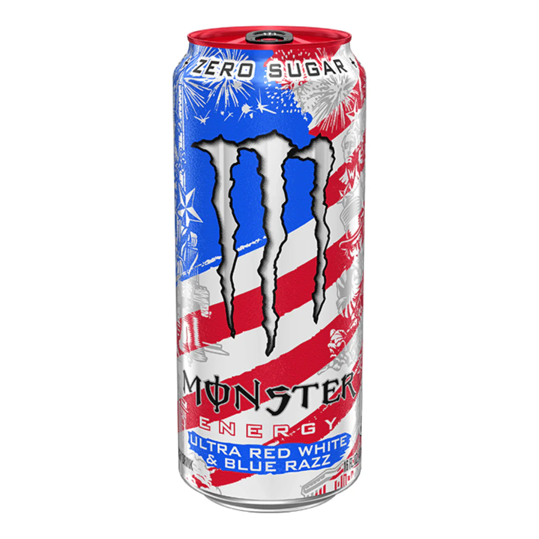 Monster Energy Ultra Red White & Blue Razz 473ml