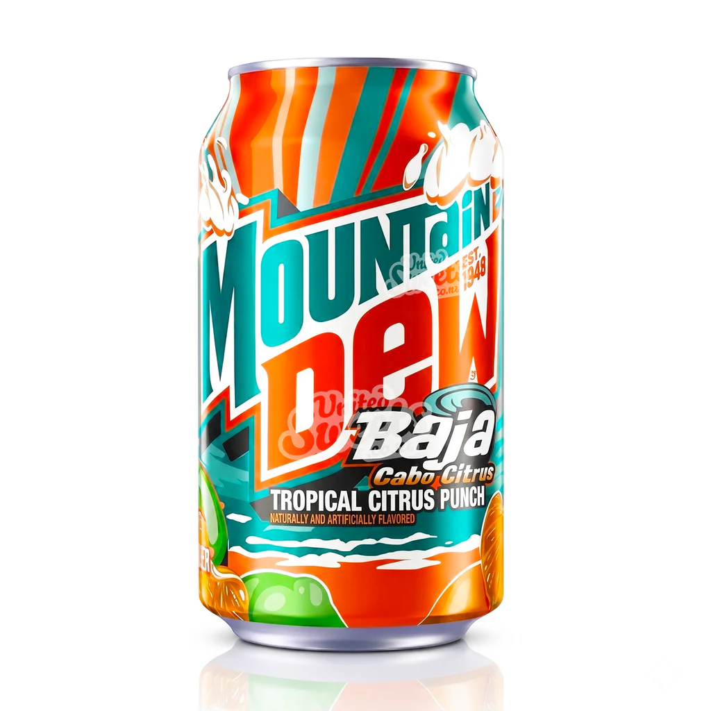 Mountain Dew Baja Cabo Citrus Tropical Citrus Punch 355ml