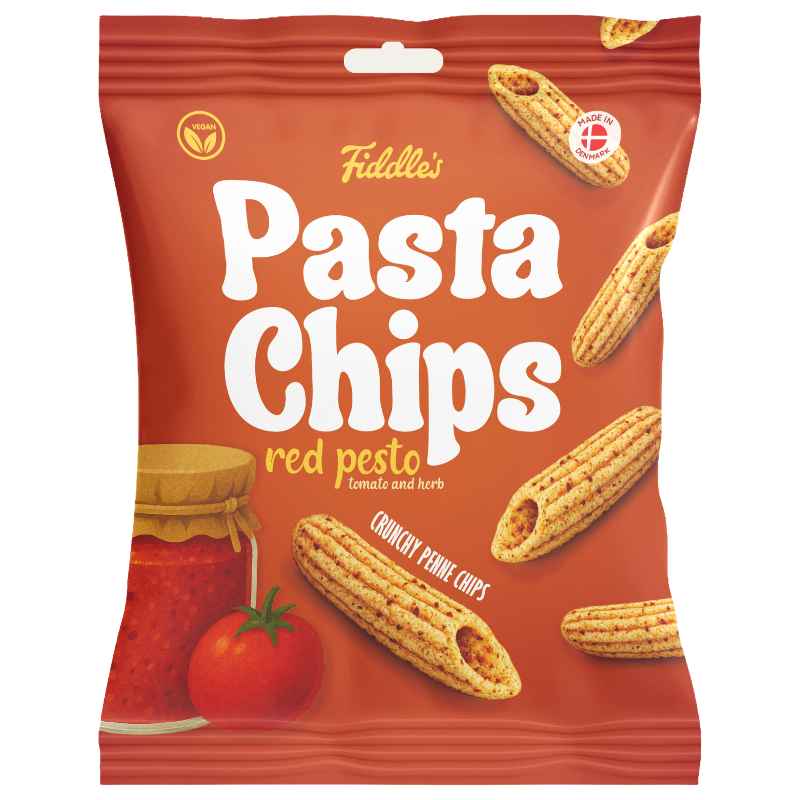 Fiddles Pasta Chips Red Pesto 80g